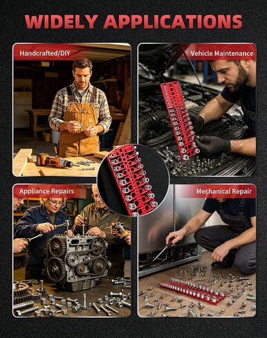 66 Thread Checker, VEXTHYX 22 standard/sae & 18 metric nut and bolt thread measuring tool with 26 drill bit gauges, wall-mountable bolt size identifier finder with Inch & CM ruler for Mechanics Repair in Saudi Arabia