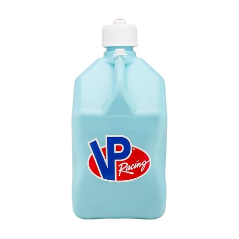 VP Racing 3632-CA, Square Motorsport Jug 5.5 Gallon -Sky, with Deluxe Filter Hose, Hose Bender, White Cap, and White Vent Cap - (1 Pack) in Kuwait