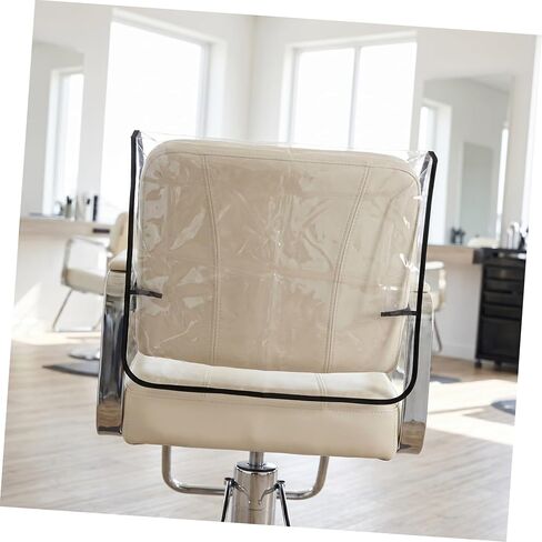 VOSAREA Hairdresser Chair Backrest Cover Waterproof Plastic Salon Chair Protector Universal Fit for Barbershop Spa, in Saudi Arabia