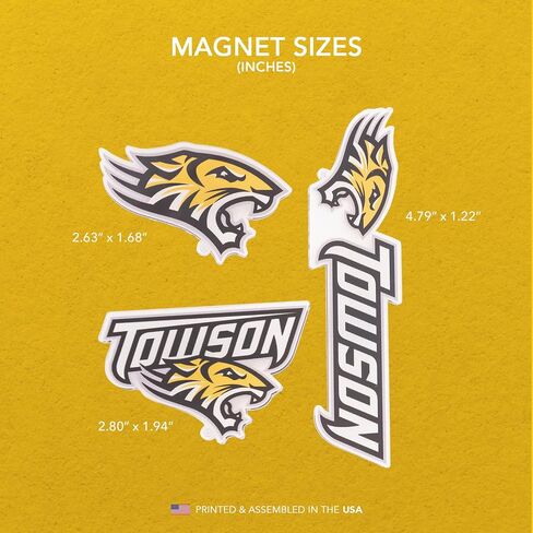 Desert Cactus Towson University Acrylic Magnet 3 Pack TU Tigers Decorative Design Officially Licensed (Magnet Set A) in Kuwait