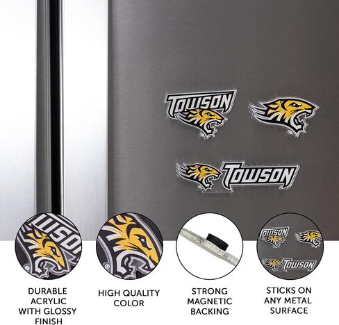 Desert Cactus Towson University Acrylic Magnet 3 Pack TU Tigers Decorative Design Officially Licensed (Magnet Set A) in Kuwait