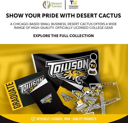 Desert Cactus Towson University Acrylic Magnet 3 Pack TU Tigers Decorative Design Officially Licensed (Magnet Set A) in Kuwait