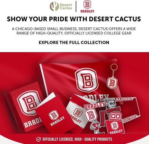 Desert Cactus Bradley University Acrylic Magnet 3 Pack BU Braves Decorative Design Officially Licensed (Magnet Set A) in Kuwait