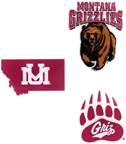 Desert Cactus University of Montana Acrylic Magnet 3 Pack UM Grizzlies Decorative Design Officially Licensed (Magnet Set A) in Kuwait