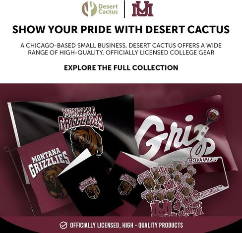 Desert Cactus University of Montana Acrylic Magnet 3 Pack UM Grizzlies Decorative Design Officially Licensed (Magnet Set A) in Kuwait