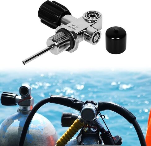 3/4" NPS 3500 PSI Scuba Diving Cylinder Replacement Valve 10.6 X 9.7cm in Kuwait