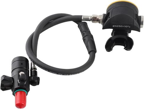 Diving Valve, S400 Breathing Regulator, Alloy Aluminum Constant Pressure Air Control for Snorkeler Scuba Diver Oxygen Cylinder Safe Underwater Dive Accessory in Kuwait