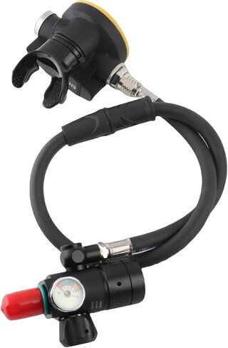Diving Valve, S400 Breathing Regulator, Alloy Aluminum Constant Pressure Air Control for Snorkeler Scuba Diver Oxygen Cylinder Safe Underwater Dive Accessory in Kuwait