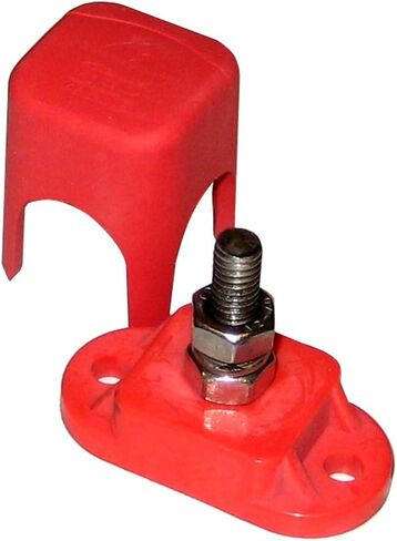 BEP IS-6MM-1R/DSP IS-6MM-1R/DSP Insulated Distribution Stud, single 1/4" - Positive (red base/cover) in Kuwait