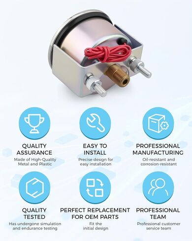 مقياس ضغط الزيت 100 رطل لكل بوصة مربعة 05703115 مناسب لمعدات البناء Murphy 20P-100 in Kuwait