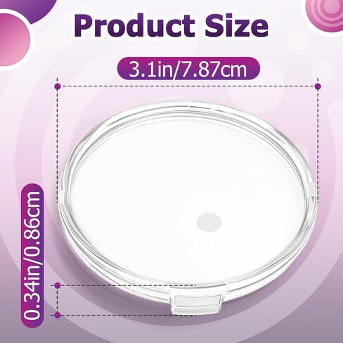 6 Pcs 49100 80mm Crystal Gauge Lens Compatible with Yellow Jacket | Also Compatible with II Manifolds, Smooth Flat Surface, Durable – Replacement Lens Clearly Displays Gauge Readings in Kuwait