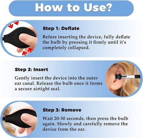 Ear Pressure Relief Device, Tinnitus Relief Device, Equipped with 3 Sizes of Earplugs, Relieves Tinnitus Caused by Airplanes and Reliever Tension by Balancing Inner Ear Pressure, Ideal for Flying in Kuwait