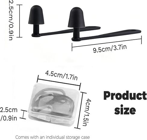 Reusable Silicone Swimming Ear Plugs with Anti-Loss Cord, Ear Plugs for Swimming Swim Shower Surfing Adult Prevent Water in Ear in Kuwait