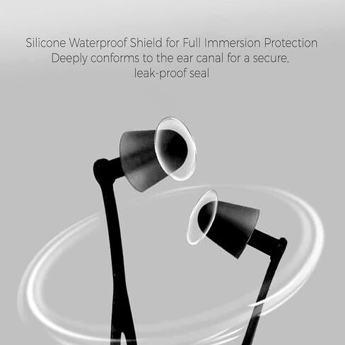 Reusable Silicone Swimming Ear Plugs with Anti-Loss Cord, Ear Plugs for Swimming Swim Shower Surfing Adult Prevent Water in Ear in Kuwait