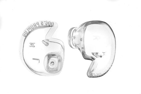 Medium – Vented Doc’s Proplugs – Clear – Non-LEASHED – Reusable Earplugs for Surfing, Swimming, Diving & Water Sports | Blocks Cold Water & Wind | Helps Equalize Pressure | Made in USA in Kuwait