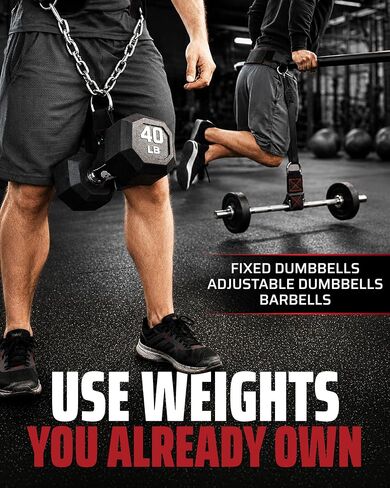 مجموعة THEFITGUY Ultimate Dip Belt وأشرطة الدمبل - لتحميل الألواح والدمبل والأثقال | ملاءمة آمنة، وزن أفقي، مصمم للانخفاضات الثقيلة والقرفصاء in Kuwait