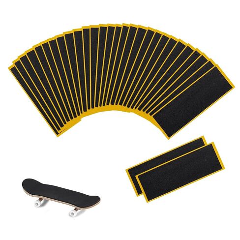 Fingerboard Grip Tape, 30 PCS Foam Grip Tape for Fingerboards, Self-Adhesive Non-Slip Grip for Mini Finger Skateboard Decks, Easy-to-Trim Foam Replacement Tape, Black in Kuwait