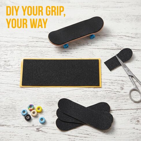 Fingerboard Grip Tape, 30 PCS Foam Grip Tape for Fingerboards, Self-Adhesive Non-Slip Grip for Mini Finger Skateboard Decks, Easy-to-Trim Foam Replacement Tape, Black in Kuwait