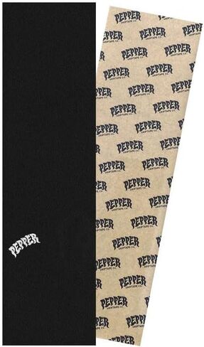 Pepper Skateboard Griptape G5 Premium Logo Black Grip Tape Sheet 9" x 33.5" in Kuwait
