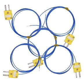 5pcs Pack High Accuracy K Type Mini-Connector Thermocouple Temperature Probe Sensor, 1 Metes Long Measure Range -40°C~250°C (-40°F~482°F) in Saudi Arabia