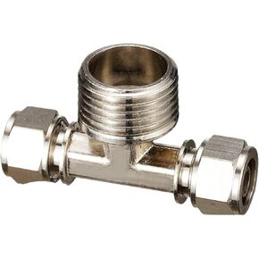 Quick Twist Lock Nut Die Cast Body Variable Diameter Tee 6/8/10/12/16mmPU Pneumatic Pipe Joint 1Pcs(快拧正三通8-04) in Saudi Arabia