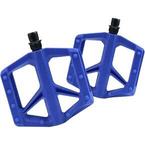 Flat Bike Pedals 9/16", Lightweight Composite Bicycle Pedals with Reflectors, Sealed 2DU Bearings & Boron Steel Axle for MTB BMX Gravel Road Bikes in Kuwait