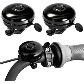 Mini Metal Bike Bells, 2 PCS Zinc Alloy Classic Bicycle Bell for Adult Bikes Resounding Bike Horn Fully Loud Ringing Sound, Easy Installation, Bicycle Accessories in Kuwait