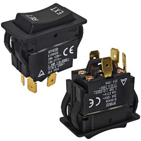 2Pcs HY60D Rocker Switch - ON-Off-ON RET-EXT 20A 125VAC 4-Pin Pushbutton Switch in Kuwait