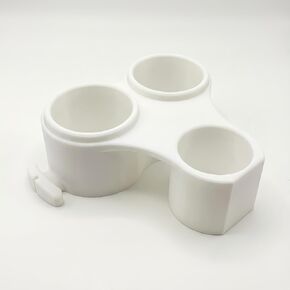 حامل الزجاجات والخرطوم يناسب مضخة الثدي Spectra S2، منظم ملحقات الضخ لمنع انسكاب الحليب والأنابيب المتشابكة، حامل تخزين سطح المكتب ومساعد محطة الرضاعة (أبيض) in Kuwait