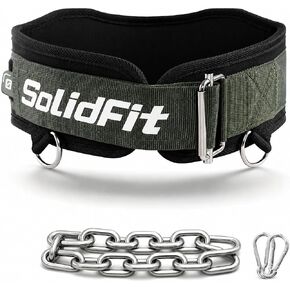 Dip Belt for Weight Lifting, Pullup, Squats & Dips - 37.4" Robust Steel Chain, Comfortable Neoprene Padding Supports 650lbs - Gym Weight Belt for Men Women, Strength Training Workout & Weightlifting in Saudi Arabia