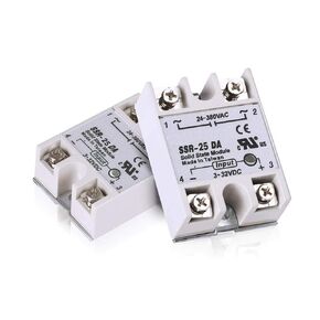 Hailege 2 قطعة SSR-25DA مرحل الحالة الصلبة مرحلة واحدة مرحل شبه موصل مدخلات 3-32 فولت تيار مستمر مخرج 24-380 فولت تيار متردد in Kuwait
