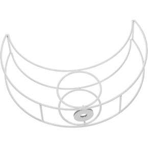 MAGICLULU Moon Shape Lampshade Frame Wire Replacement for Desk Lamps Table Lamp Shade Bracket Diy Metal Lamp Cage 8.89X6.49X1.96 Inch in Kuwait