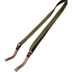 Surplus SKS Type 56 Rifle Sling Strap Vintage Style Canvas Sling with Leather Ends Adjustable Shoulder Carry Strap for Collectors &Reenactors in Kuwait