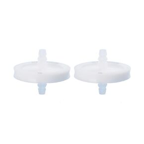 Hydrophobic PTFE Venting Filter Disc 50mm 0.2μm, 0.3MPa Max. Pressure, 1/4"-1/2" Stepped Hose Barbs, Autoclavable, Individually Packed (10/PK,V50B) in Kuwait
