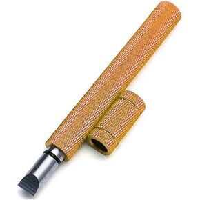 Wedge Groove Cleaning Tool Portable Design Golf Club Groove Cleaner Optimal Backspin Golf Club Regrooving Tool for Golfers, Yellow in Kuwait