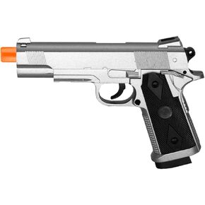 مسدس زنبركي معدني كروم تكتيكي CYMA 1911 (فضي) in Kuwait