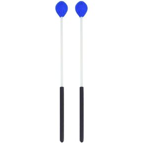 1 Pair Marimba Mallets with Yarn Heads – 14.2 Inch Fiberglass Handles, Medium Yarn Mallets for Bass Percussion Instruments (Blue, 36cm Length)‌ in Kuwait