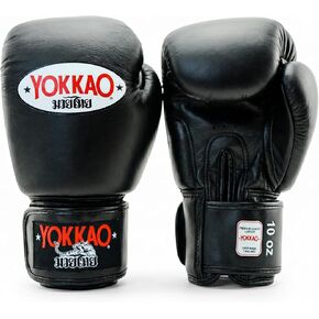 YOKKAO Matrix Breathable Muay Thai Boxing Gloves - Black - 12oz in Saudi Arabia