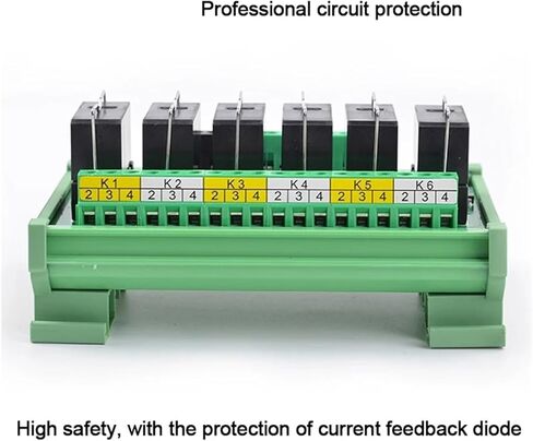2-24CH 16A وحدة تتابع عزل Optocoupler القابلة للتوصيل جهد العرض: 12 فولت/24 فولت الزناد 1.8 فولت (6CH) in Saudi Arabia