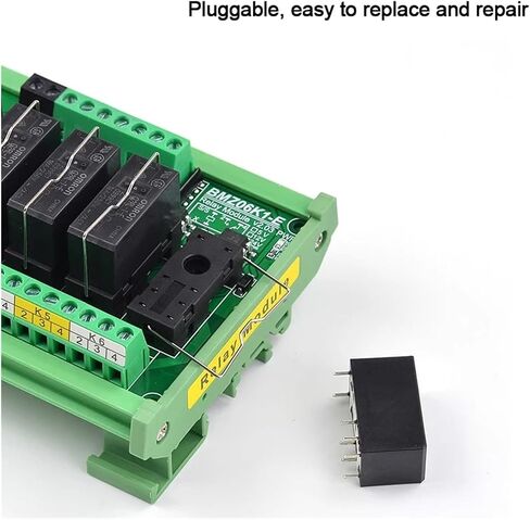 2-24CH 16A وحدة تتابع عزل Optocoupler القابلة للتوصيل جهد العرض: 12 فولت/24 فولت الزناد 1.8 فولت (6CH) in Saudi Arabia