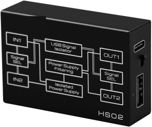HS02 USB 2.0 High Speed Audio Isolator Compatible with High-res Transmission Low Latency with PCM32bit, DSD in Kuwait