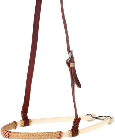 Nrs Red Lace Rawhide Covered Double Rope Noseband Red in Kuwait