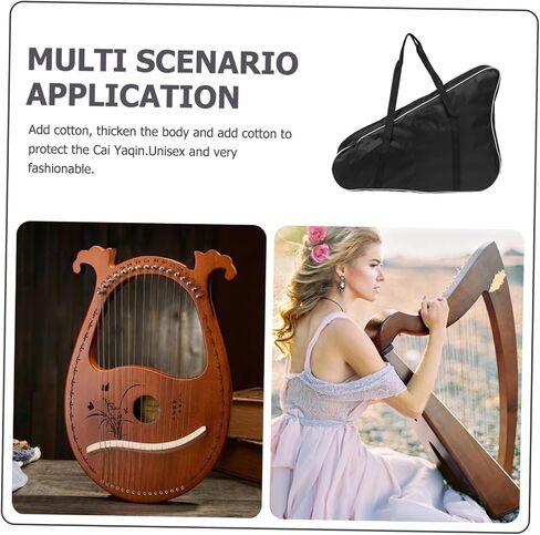 Toddmomy Lyre Harp Carrying Pouch Lightweight Oxford Cloth Storage Bag for Musicians Reliable Protection for String Lyre and Thumb Piano Portable Outdoor Use Easy to Clean in Kuwait