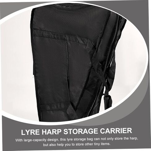 Yardwe حقيبة حمل محمولة من Lyre Harp مزودة بسحّاب وحقيبة تخزين غير قابلة للانزلاق حافظة واقية سميكة لسلسلة Lyre متينة ومريحة لحامل أدوات الموسيقى in Kuwait