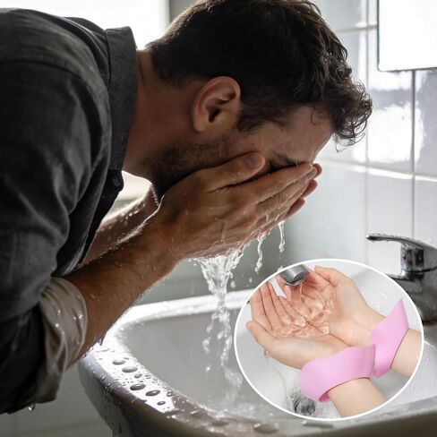 8 Pcs Wrist Bands for Washing Face, Universal Silicone Face Wash Wristbands for Men Women, Prevent Water from Spilling Down Arms in Saudi Arabia