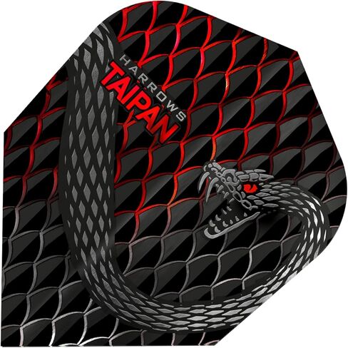 Harrows Taipan Dart Flights | 5 x Sets Darts Flights (15 Flights Total) I 100 Micron Dart Flights I Premium Extra Strong Made in UK I Professional Darts Accessories in Kuwait
