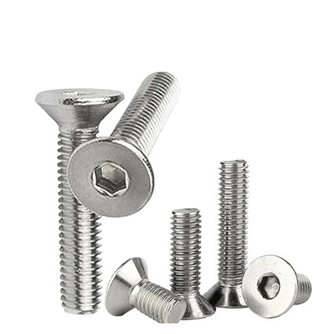 M1.6 M2 M2.5 M3 M4 M5 M6 M8 M10 304 الفولاذ المقاوم للصدأ مسدس عرافة المقبس غاطسة المسمار شقة رئيس البراغي DIN7991 (4 مم، M1.6 (100 قطعة)) in Kuwait