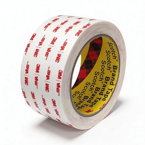 3M Double Sided Mounting Tape Heavy Duty Made of 3M VHB 4950 White Acrylic Foam for Automotive Trim, Emblems, LED Signs Permanent Waterproof Mounting Adhesive Replaces Rivets Screws(2" × 10 Ft) in Kuwait