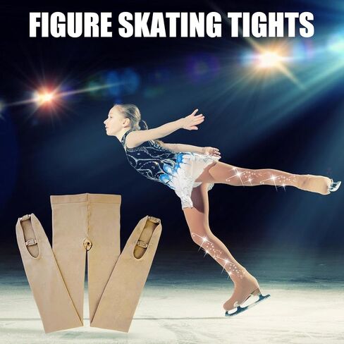 Professional Women ' s Figure Skating Tights High Elasticity Breathable for Training High Stretch Nylon Tights in Kuwait