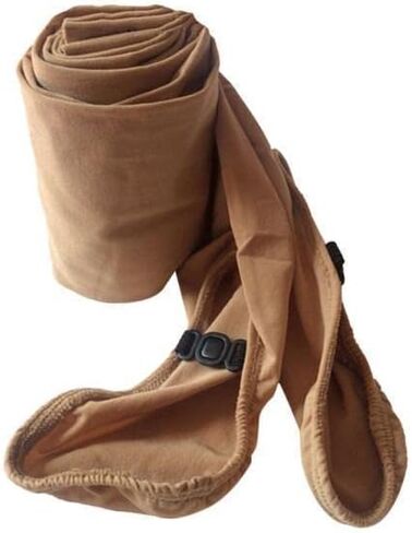 Figure Skating Leggings for Women Spandex Velvet, Over-the-Boot with Buckle, Camel S/M/L in Kuwait